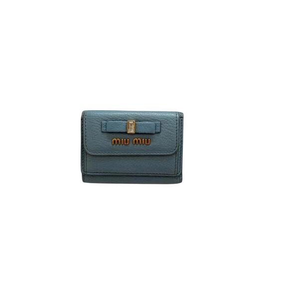 Miu Miu Women's Blue Wallet-purs - Picture 1 of 4